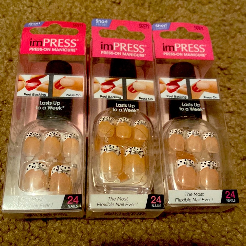 Impress nails.